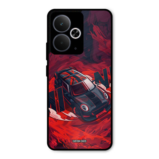 Red Black Cooper Realme 14T Mobile Back Cover - Car&Bike PrintShield Case
