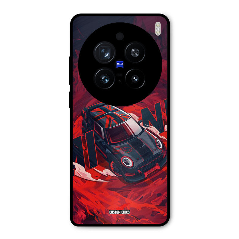 Red Black Cooper Vivo X200 Pro Mobile Back Cover - Car&Bike PrintShield Case
