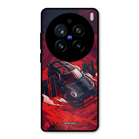 Red Black Cooper Vivo X200 Pro Mobile Back Cover - Car&Bike PrintShield Case