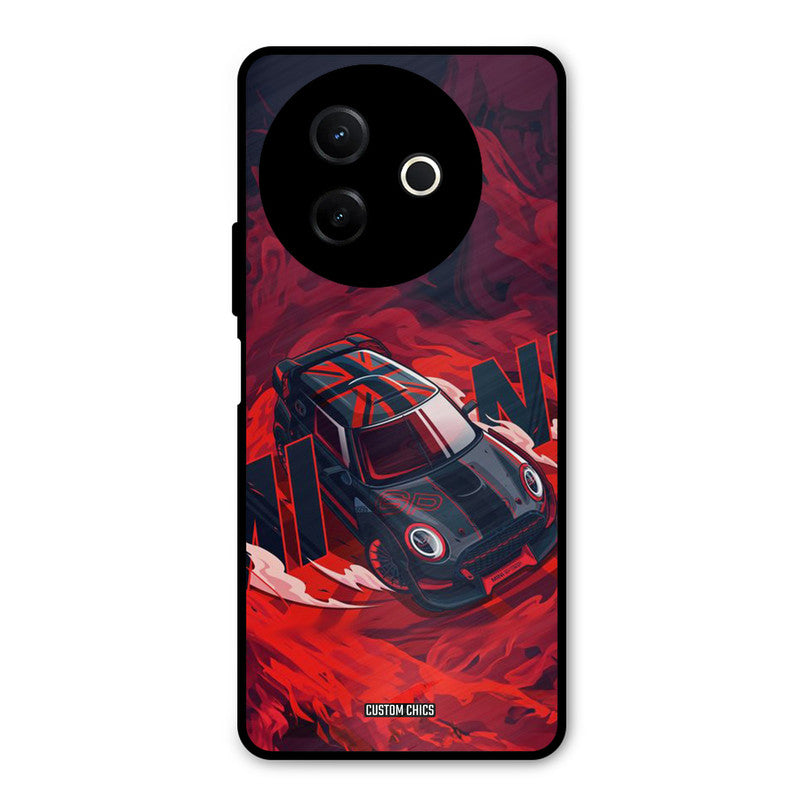 Red Black Cooper Vivo Y39 Mobile Back Cover - Car&Bike PrintShield Case