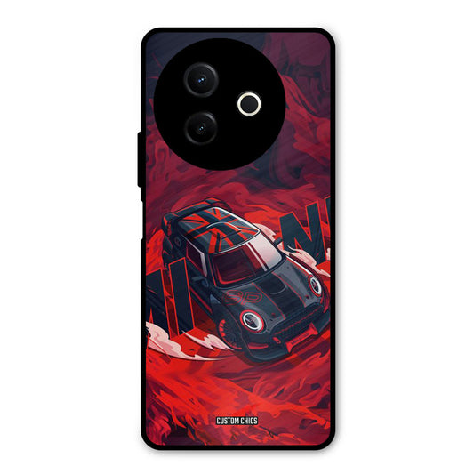 Red Black Cooper Vivo Y39 Mobile Back Cover - Car&Bike PrintShield Case