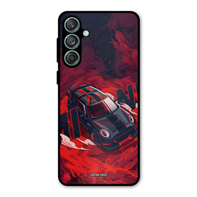 Red Black Cooper Samsung Galaxy M55 5G Mobile Back Cover - Car&Bike PrintShield Case