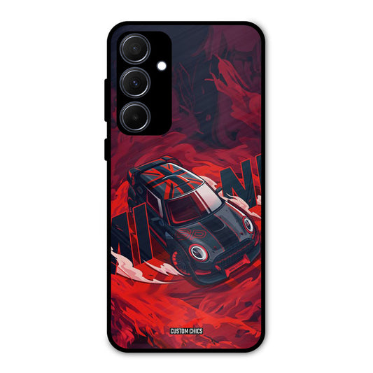 Red Black Cooper Samsung Galaxy A35 5G Mobile Back Cover - Car&Bike PrintShield Case