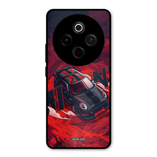 Red Black Cooper iQoo Z10 Mobile Back Cover - Car&Bike PrintShield Case