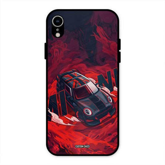 Red Black Cooper iPhone XR Mobile Back Cover - Car&Bike PrintShield Case