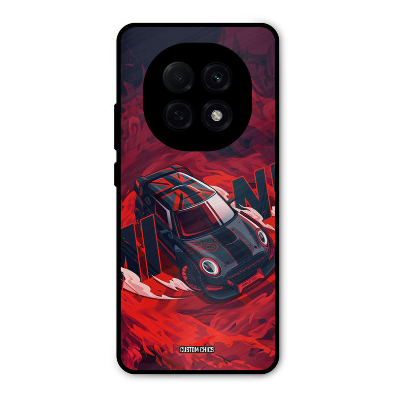 Red Black Cooper Oppo F29 Pro Mobile Back Cover - Car&Bike PrintShield Case