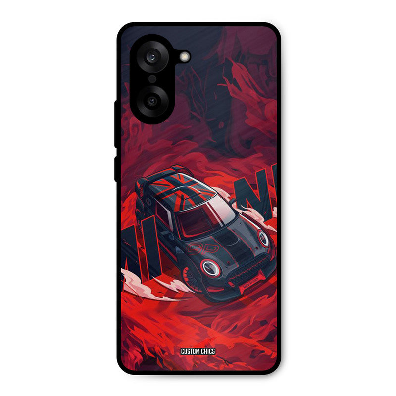 Red Black Cooper Oneplus Nord CE5 Mobile Back Cover - Car&Bike PrintShield Case