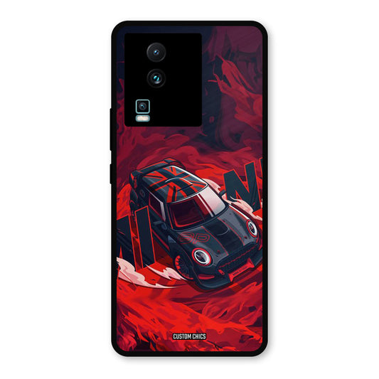 Red Black Cooper IQOO Neo 7 Pro Mobile Back Cover - Car&Bike PrintShield Case