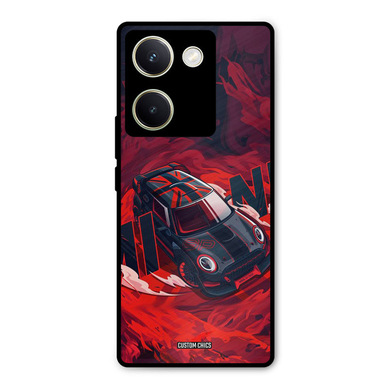 Red Black Cooper Vivo Y200 Pro Mobile Back Cover - Car&Bike PrintShield Case