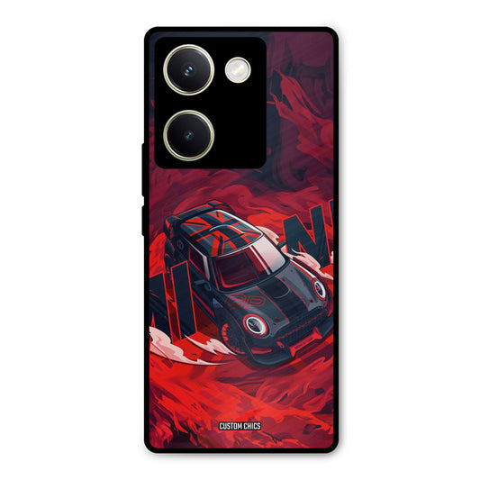 Red Black Cooper Vivo Y200 Pro Mobile Back Cover - Car&Bike PrintShield Case