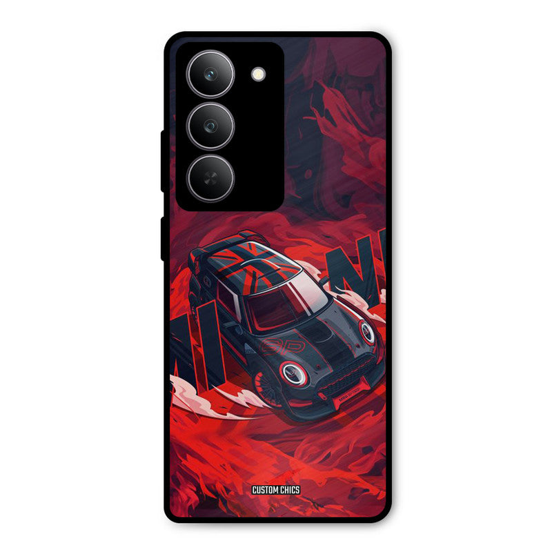 Red Black Cooper Realme 14x Mobile Back Cover - Car&Bike PrintShield Case
