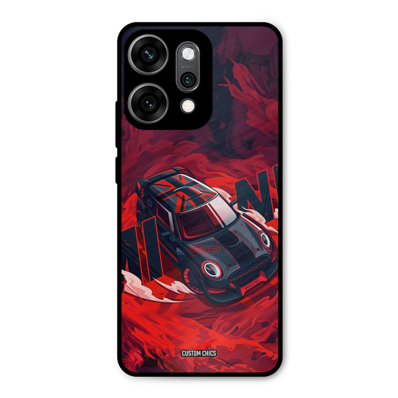 Red Black Cooper Oppo Reno 14 Pro Mobile Back Cover - Car&Bike PrintShield Case