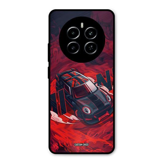 Red Black Cooper Realme P1 5G Mobile Back Cover - Car&Bike PrintShield Case