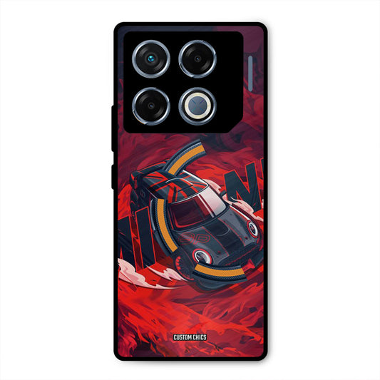 Red Black Cooper Infinix GT 20 Pro Mobile Back Cover - Car&Bike PrintShield Case