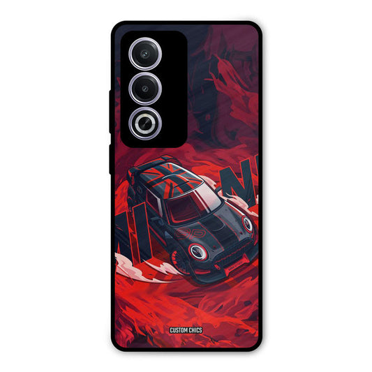 Red Black Cooper Oppo K12x Mobile Back Cover - Car&Bike PrintShield Case