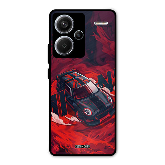 Red Black Cooper Redmi Note 13 Pro Plus Mobile Back Cover - Car&Bike PrintShield Case