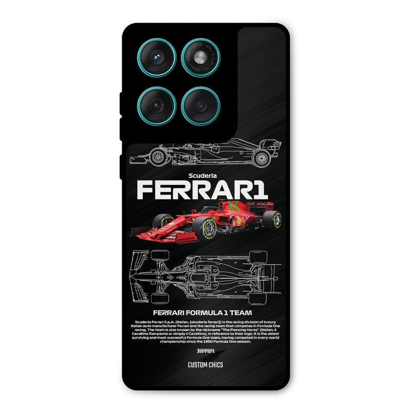 Red Formula Car Motorola Edge 60 Mobile Back Cover - Car&Bike PrintShield Case