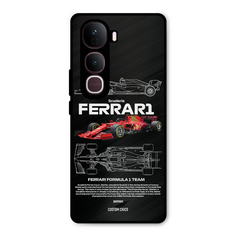 Red Formula Car Vivo Y400 Pro Mobile Back Cover - Car&Bike PrintShield Case