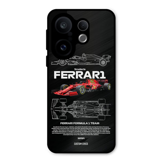 Red Formula Car Vivo X200 FE Mobile Back Cover - Car&Bike PrintShield Case