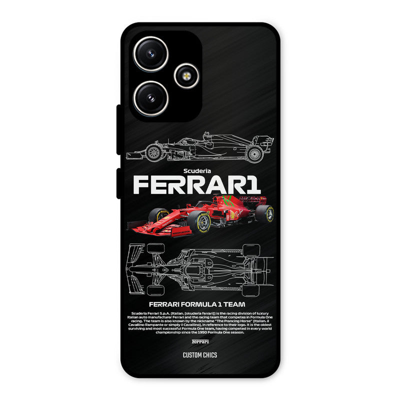 Red Formula Car Redmi 12 5G Mobile Back Cover - Car&Bike PrintShield Case