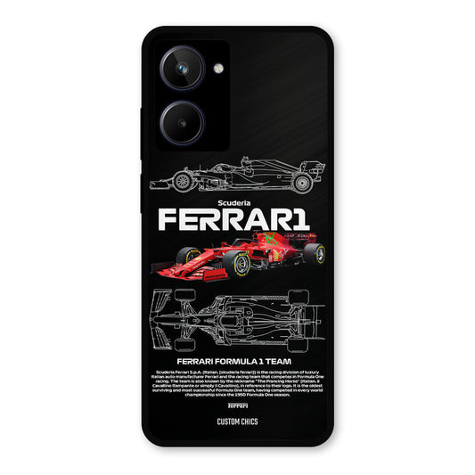 Red Formula Car Realme 10 Mobile Back Cover - Car&Bike PrintShield Case