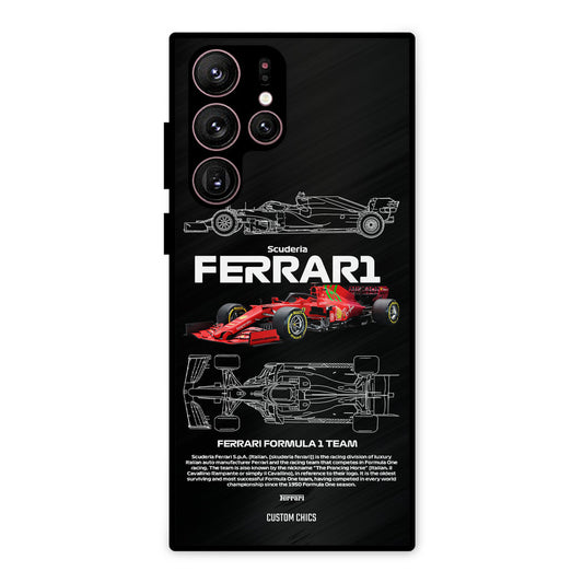 Red Formula Car Samsung Galaxy S22 Ultra Mobile Back Cover - Car&Bike PrintShield Case