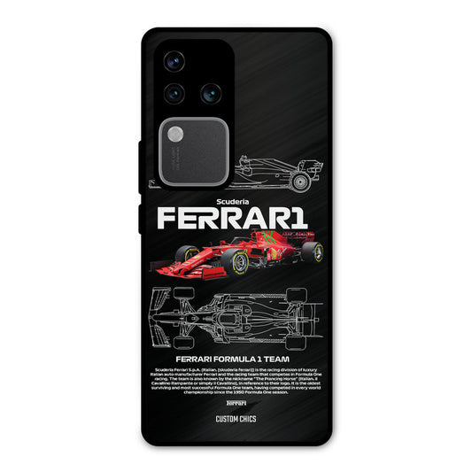 Red Formula Car Vivo V30 Pro Mobile Back Cover - Car&Bike PrintShield Case