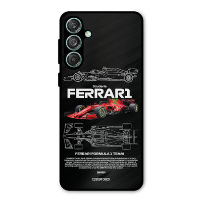Red Formula Car Samsung Galaxy M55 5G Mobile Back Cover - Car&Bike PrintShield Case