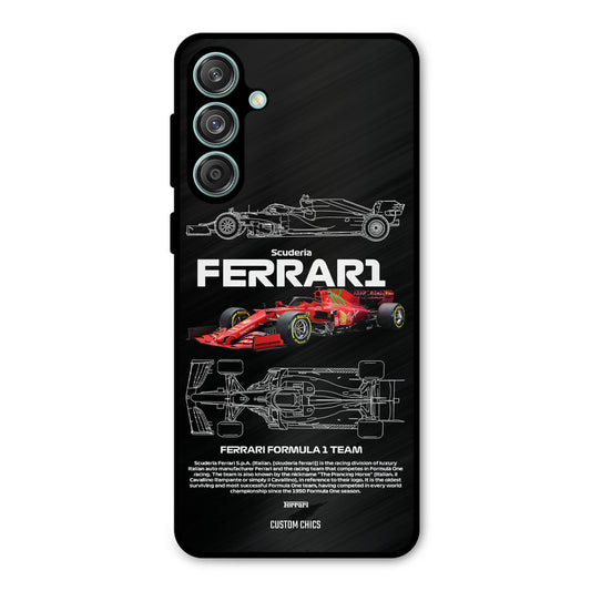 Red Formula Car Samsung Galaxy M55 5G Mobile Back Cover - Car&Bike PrintShield Case
