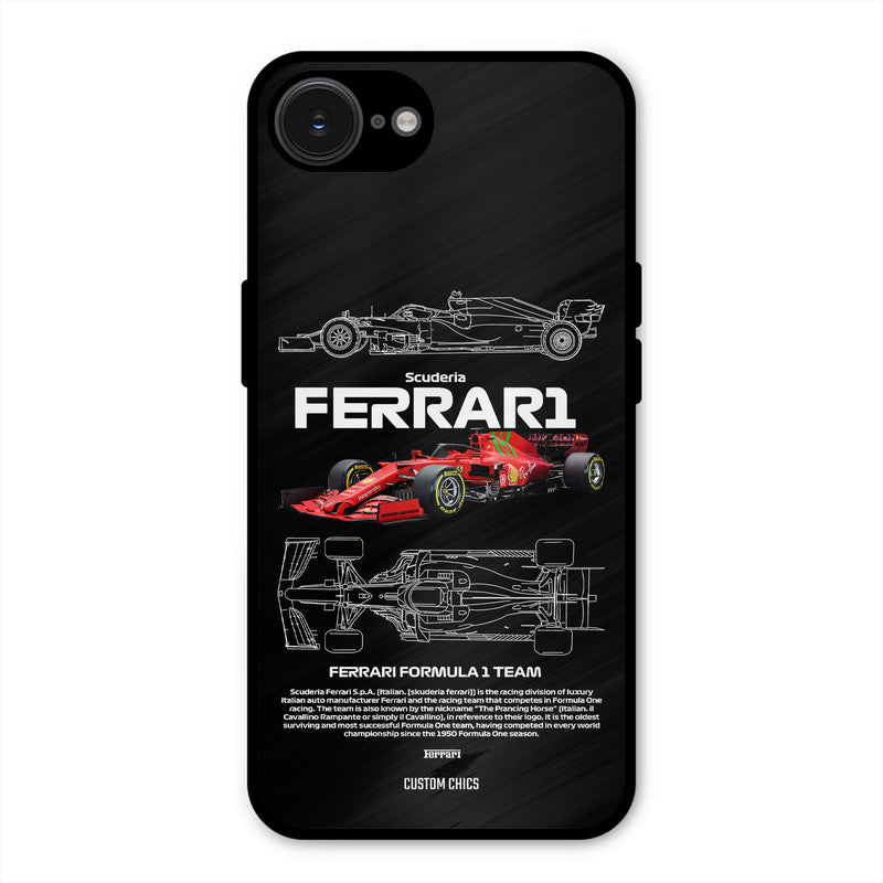 Red Formula Car iPhone 16e Mobile Back Cover - Car&Bike PrintShield Case