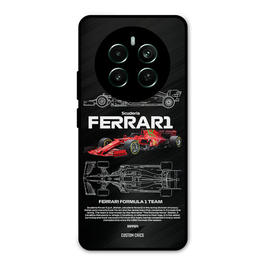 Red Formula Car Realme 12 Plus Mobile Back Cover - Car&Bike PrintShield Case