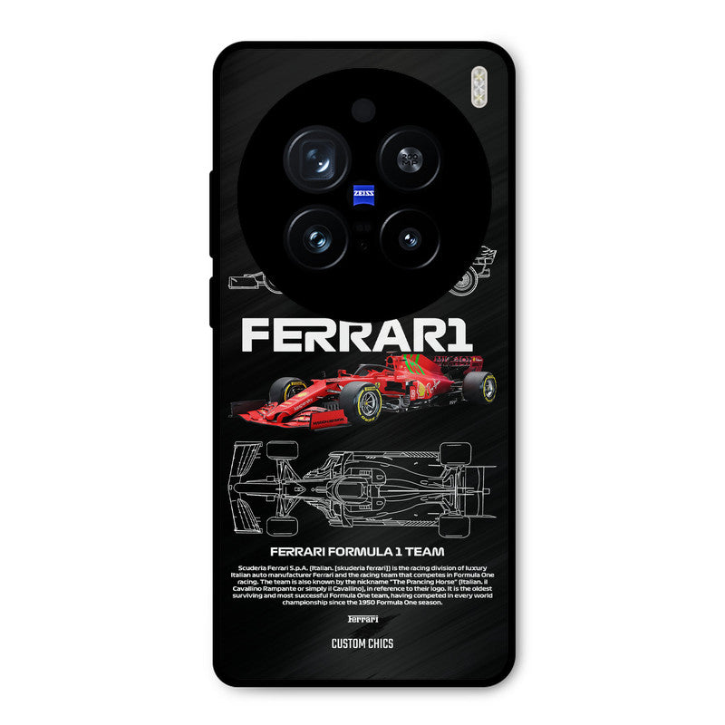 Red Formula Car Vivo X200 Pro Mobile Back Cover - Car&Bike PrintShield Case