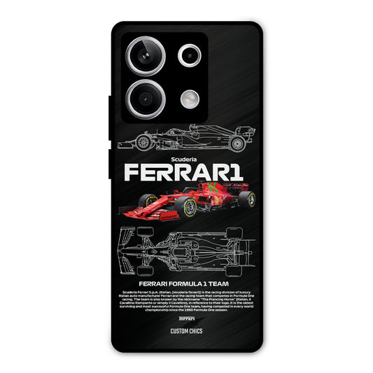Red Formula Car Redmi Note 13 5G Mobile Back Cover - Car&Bike PrintShield Case