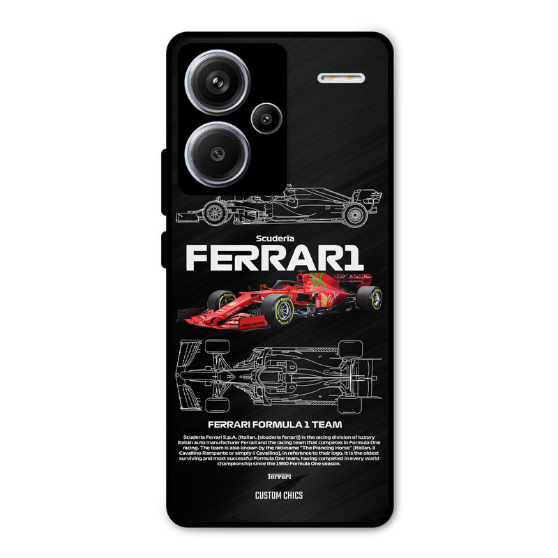 Red Formula Car Redmi Note 13 Pro Plus Mobile Back Cover - Car&Bike PrintShield Case