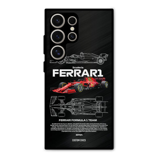 Red Formula Car Samsung Galaxy S24 Ultra Mobile Back Cover - Car&Bike PrintShield Case