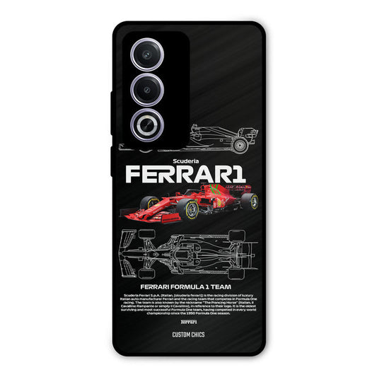 Red Formula Car Oppo K12x Mobile Back Cover - Car&Bike PrintShield Case