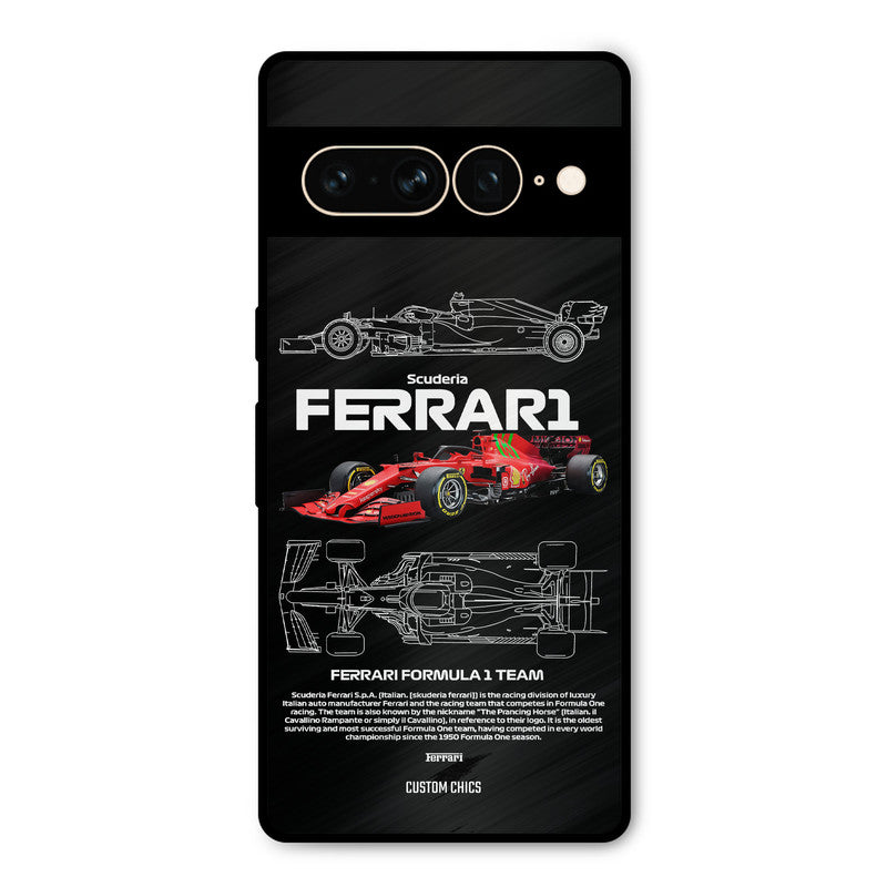 Red Formula Car Google Pixel 7 Pro Mobile Back Cover - Car&Bike PrintShield Case
