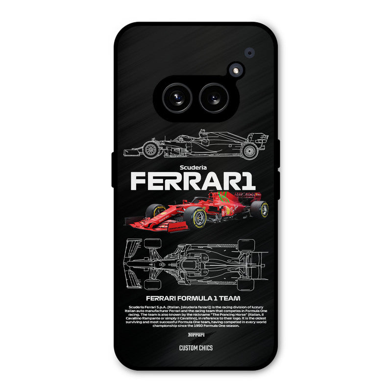 Red Formula Car Nothing Phone 2a Mobile Back Cover - Car&Bike PrintShield Case