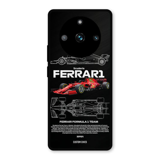 Red Formula Car Realme 11 Pro Plus Mobile Back Cover - Car&Bike PrintShield Case