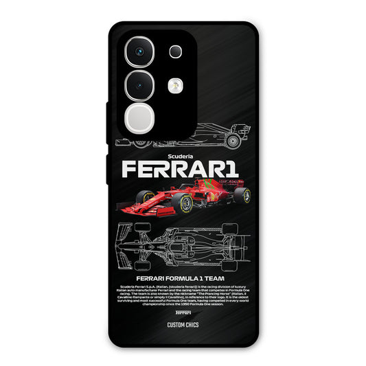 Red Formula Car Vivo T4x Mobile Back Cover - Car&Bike PrintShield Case