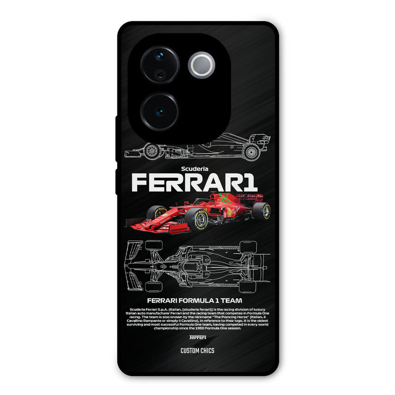 Red Formula Car iQOO Z9s Pro Mobile Back Cover - Car&Bike PrintShield Case