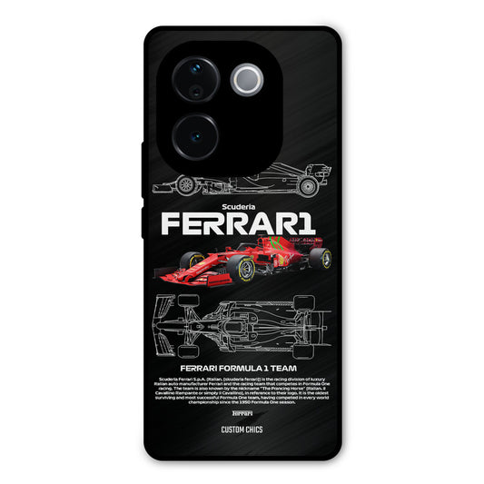 Red Formula Car iQOO Z9s Pro Mobile Back Cover - Car&Bike PrintShield Case