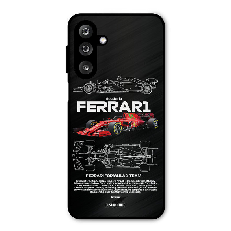 Red Formula Car Samsung Galaxy M36 Mobile Back Cover - Car&Bike PrintShield Case