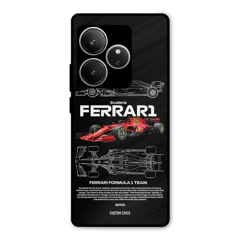 Red Formula Car Realme GT 6 Mobile Back Cover - Car&Bike PrintShield Case