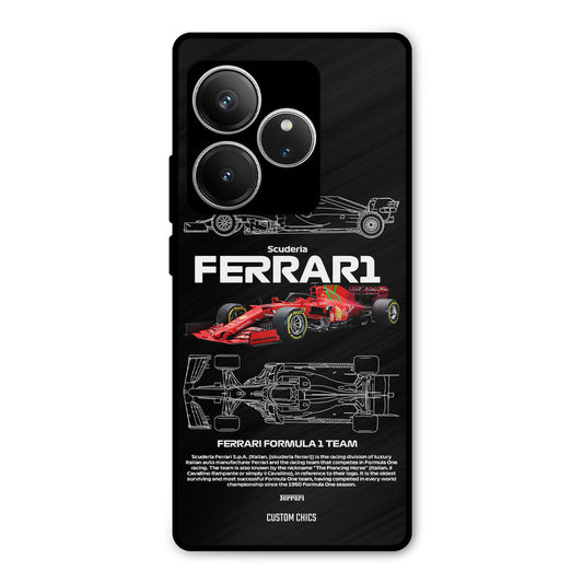 Red Formula Car Realme GT 6 Mobile Back Cover - Car&Bike PrintShield Case