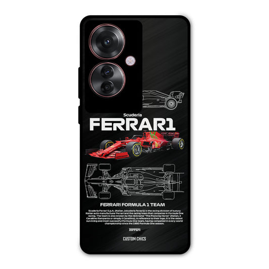 Red Formula Car Oppo F25 Pro Mobile Back Cover - Car&Bike PrintShield Case