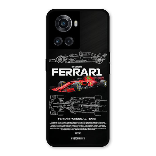 Red Formula Car OnePlus 10R Mobile Back Cover - Car&Bike PrintShield Case