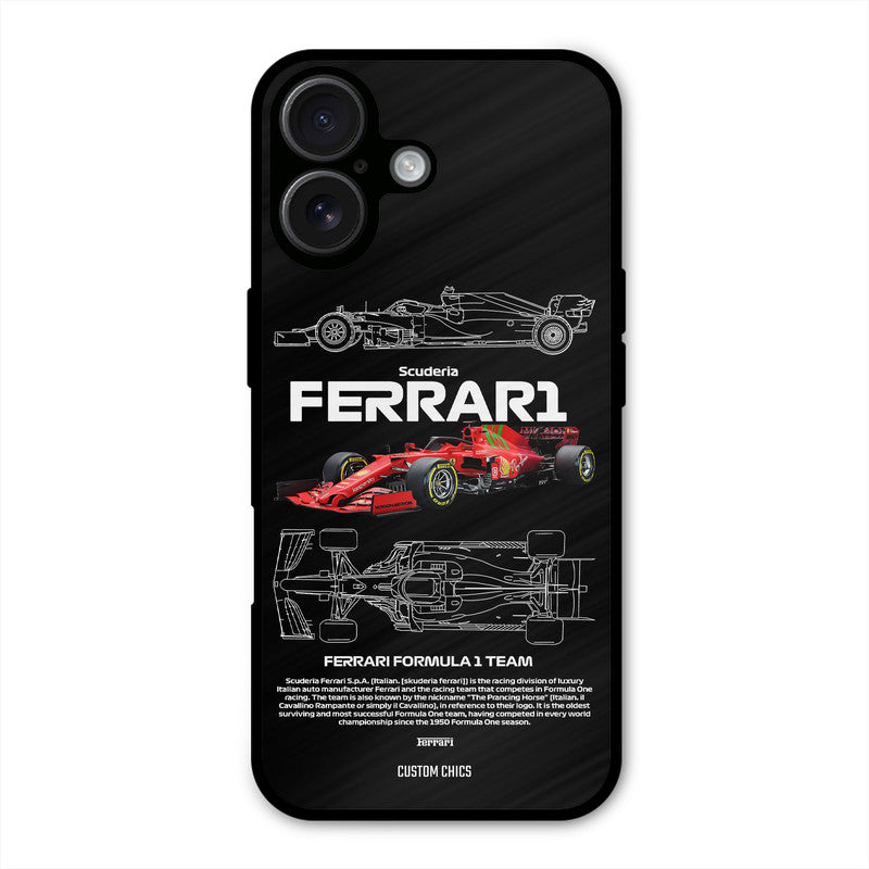 Red Formula Car iPhone 16 Plus Mobile Back Cover - Car&Bike PrintShield Case