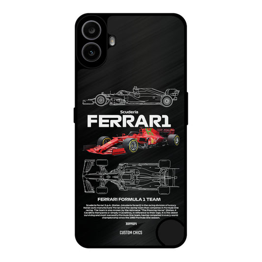 Red Formula Car Nothing CMF Phone 1 Mobile Back Cover - Car&Bike PrintShield Case