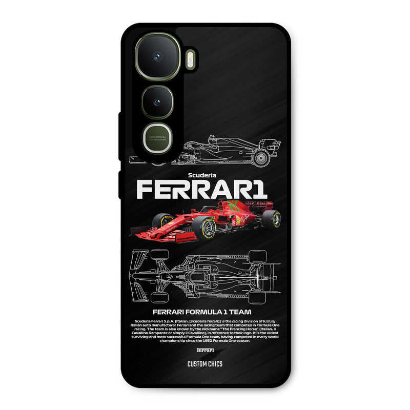 Red Formula Car Vivo Y400 Mobile Back Cover - Car&Bike PrintShield Case